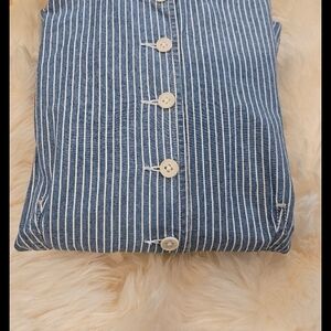 Ralph Lauren Blue and White Striped Shirt